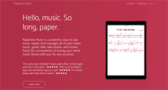 Desktop Screenshot of paperlessmusic.com