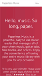 Mobile Screenshot of paperlessmusic.com